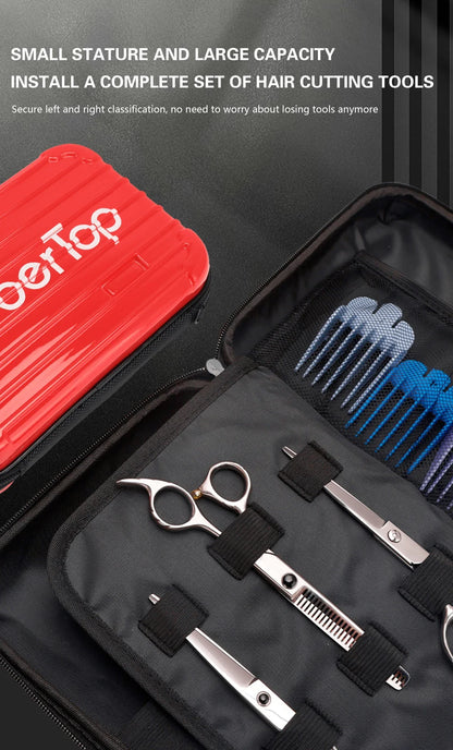 Portable Hair Scissors Case – Waterproof, Shockproof Barber & Beauty Tool Box for Trimmers, Styling & Makeup
