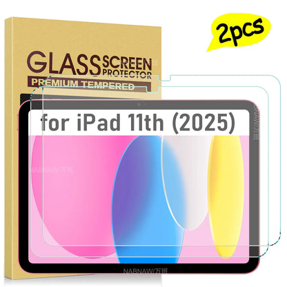 2-Pack iPad 11" Tempered Glass Screen Protector – Anti-Scratch HD Film for iPad 2025 11th Gen A16