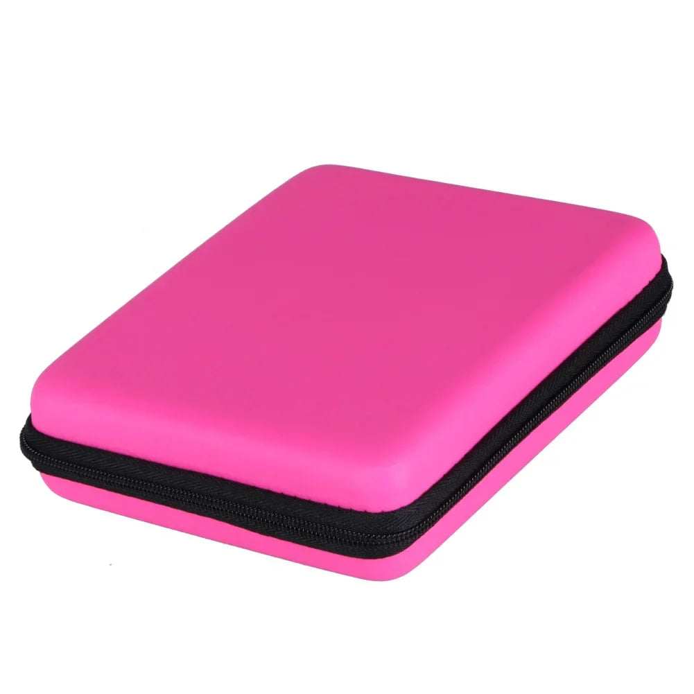 Hard EVA Storage Case for Nintendo 2DS — Protective Zip Holder for Game Cards, High-Quality Game Card Storage Box