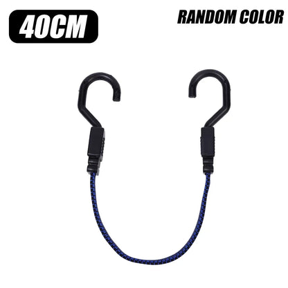 Elastic Rubber Luggage Rope with Hooks – Adjustable Strap for Bikes, Roof Racks, and Car Accessories