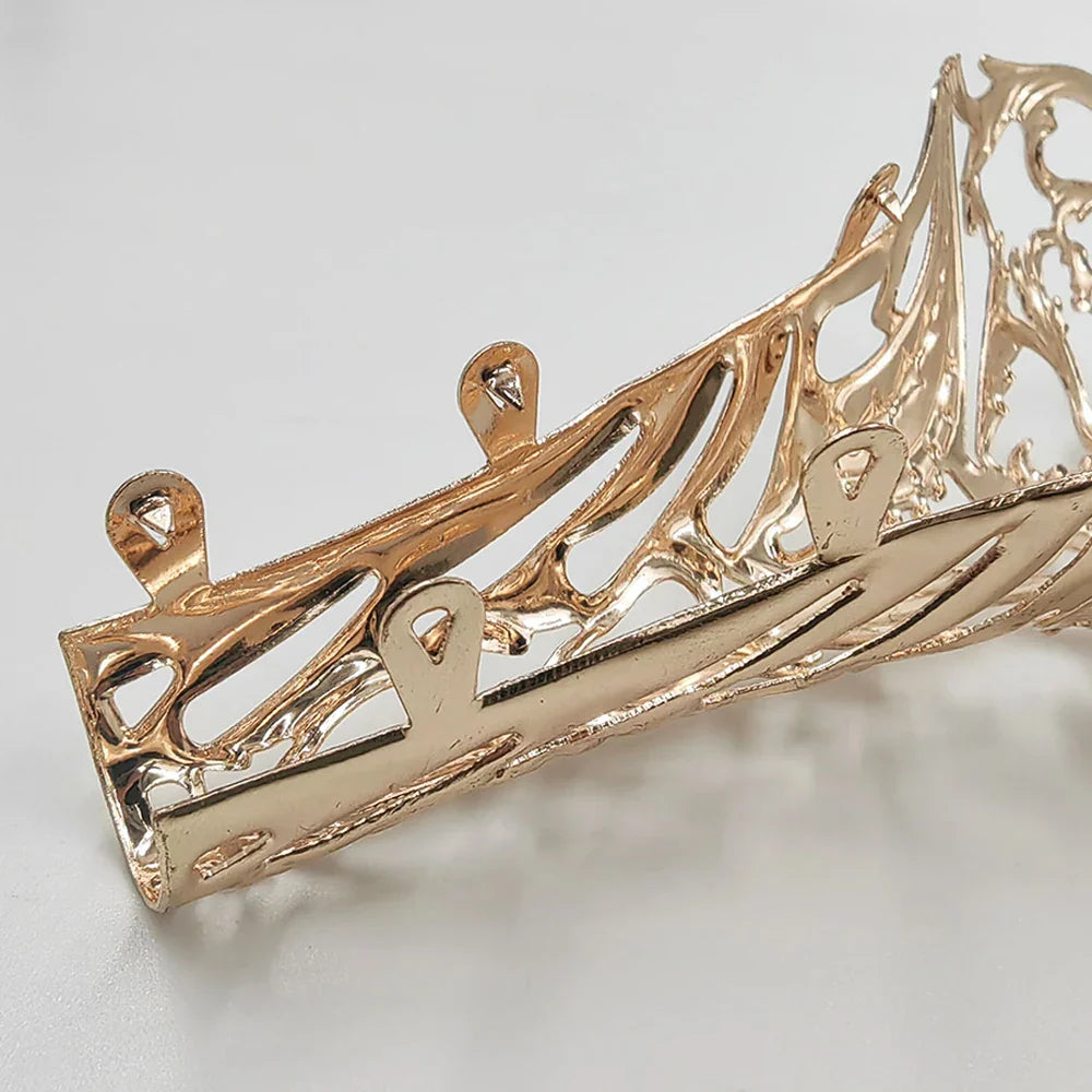 1Pair Metal Heel Covers - Thin High-Heeled Shoes Repair Accessories, Decorative Hollow Metal Pieces, Chinese Retro Style