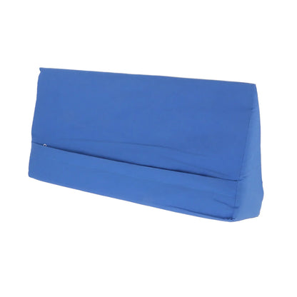 PU Leather Body Side Wedge Pillow with Zipper - Incline Side Wedge Pillow, Personalized Blue for Adults Side Sleeper