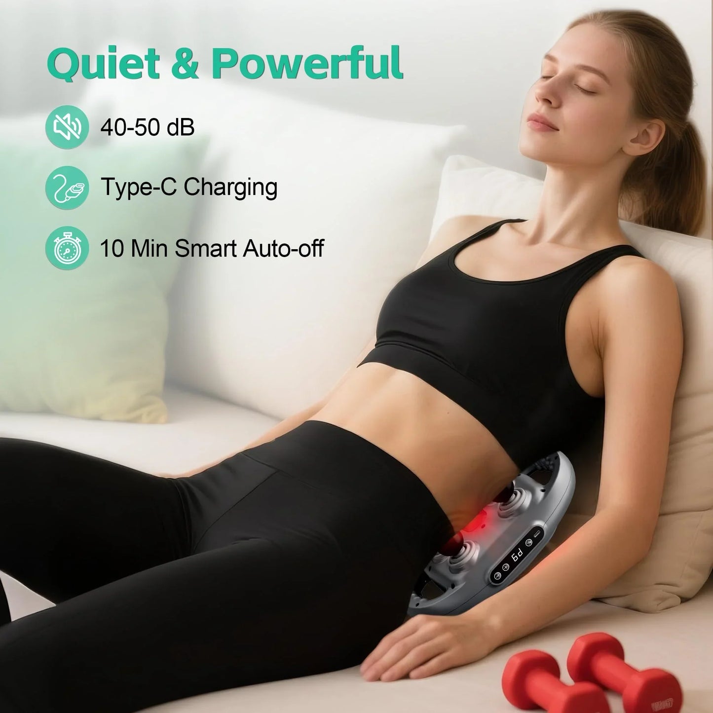 Six-Head Fascia Gun Massager — High-Frequency Electric Muscle Relaxation for Back, Waist, Legs, Shoulders & Full Body