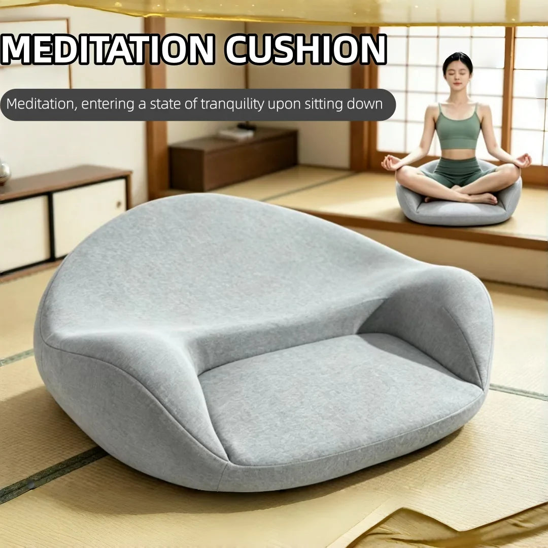 Ergonomic Meditation Cushion - Cross-Legged Yoga, Kneeling & Home Meditation Futon Pillow