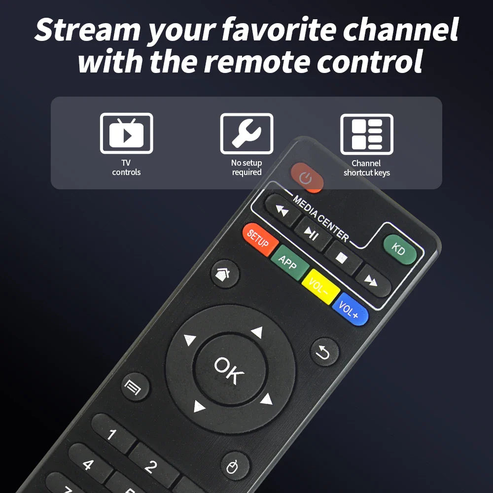 X96 Mini Universal Remote for Android TV Box, Compatible with MXQ Pro 4K, T95M, T95X, H96 Pro+ & More
