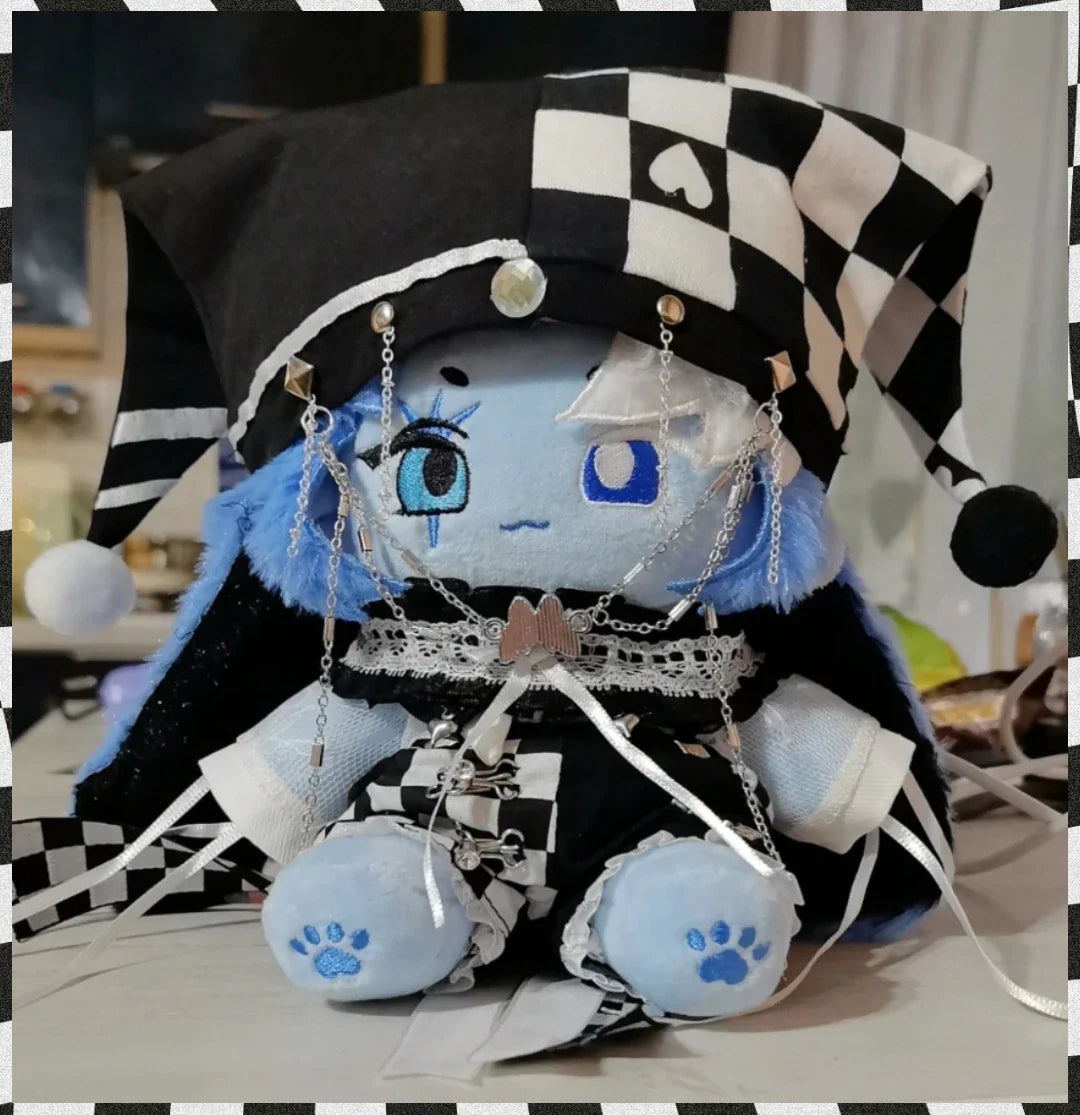 20cm Anime Game Shadow Milk Cookie Plush Doll – Kawaii Cotton Cosplay Toy Figure, Soft Cartoon Plush Gift