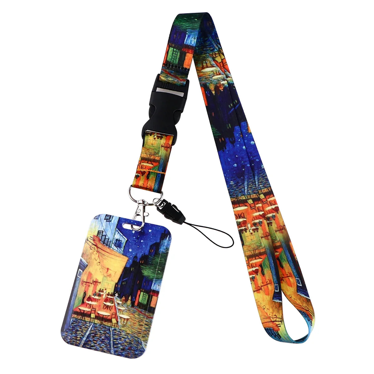 Van Gogh Starry Night Art Neck Strap Lanyard – Keychain Badge Holder for ID, Credit Card & Keys Accessories
