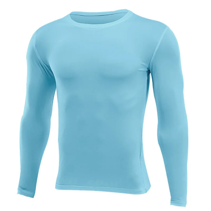 Unisex Compression Long Sleeve Base T-Shirt – Sports Fitness Top for Men, Women & Kids (Running, Gym, Basketball, Football)