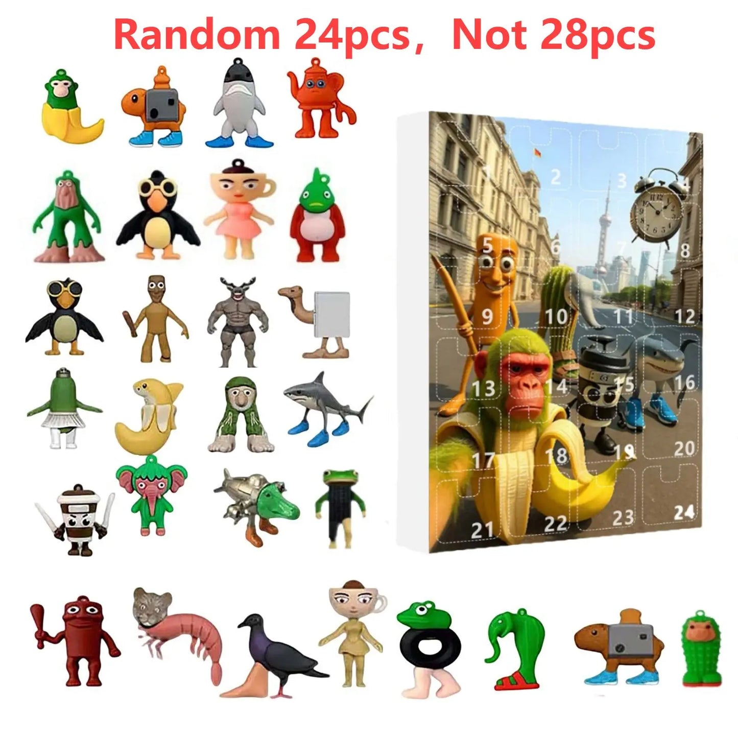 2025 Italian Brainrot Advent Calendar – Tung Tung Sahur Tralalero 24-Day Christmas Countdown Gift