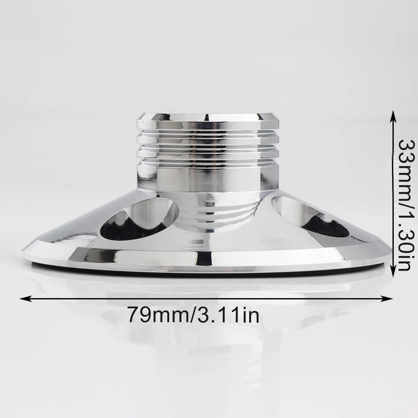 Metal Record Stabilizer Clamp — LP Vinyl Turntable Weight Pad for Noise Reduction