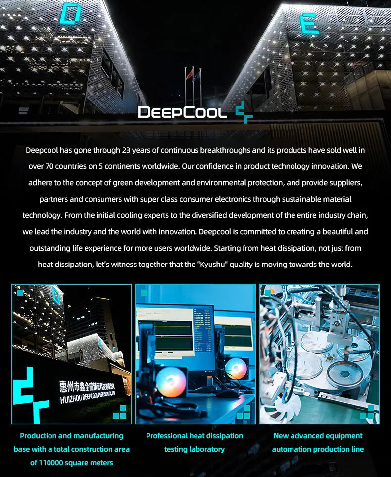 DeepCool AK500S Digital CPU Cooler – 240W TDP, 5 Heat Pipes, LED Display, Compatible with LGA1700/1200/115X, AM4/AM5