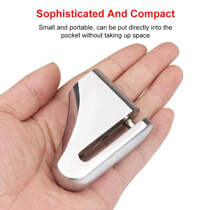 Motorcycle Waterproof Disc Brake Lock — Anti-Theft Wheel Padlock with Keys for Motorcycles, Scooters & Mopeds