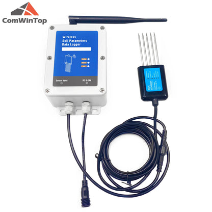 7-in-1 Smart Soil Sensor with WiFi/4G Data Logger – Moisture, Temperature, EC, pH & NPK Monitor with Built-In Battery