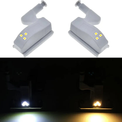10-Piece LED Cupboard Light Set - Inner Hinge Lamp for Kitchen, Bedroom Wardrobe, Closet and Under Cabinet Lighting