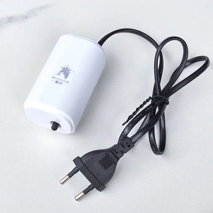Ultra Silent 3W Aquarium Air Pump - 220V-240V Mini Fish Tank Oxygen Compressor (110V Option)
