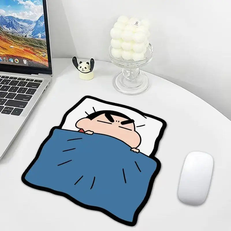Crayon Shinchan Mouse Pad - Cute Anime Desk Mat with Soft Surface & Non-Slip Base