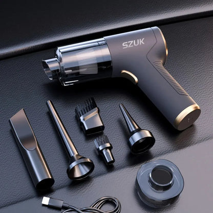 SZUK 18000PA Mini Portable Wireless Car Vacuum Cleaner – Powerful Handheld Cleaning Machine