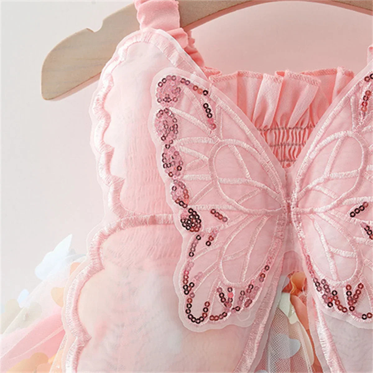 Baby Girl Princess Dress - Summer Halter Butterfly Back Birthday Party Outfit