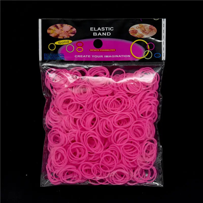 Pantone Color Rainbow Rubber Bands for Loom Bracelets – Western European Style DIY Arts & Crafts Kit