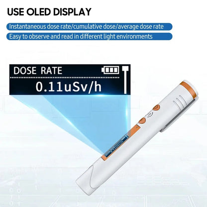 HFS-P3 Pocket Pen Nuclear Radiation Detector – Geiger Counter for X, Y, and β Ray Dose with Alarm Dosimeter