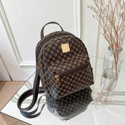 Shoulder backpack Ladies' Fashion bag Pink spots Female Daily Shopping