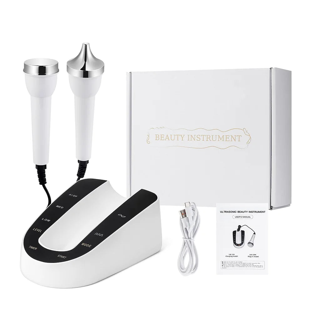 Ultrasound Skin Care Beauty Machine – High-Frequency Facial and Eye Massager for Face Lifting, Deep Cleansing, and SPA Treatment