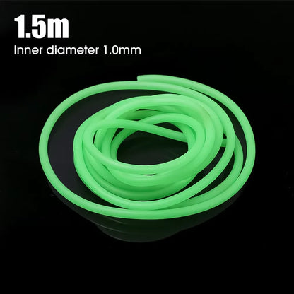 Luminous Fishing Hose Silicone Tubing - Anti-Rig Sleeves for Deep Sea Fishing, Available in 0.8-2mm, Pesca Iscas Tackle Tools