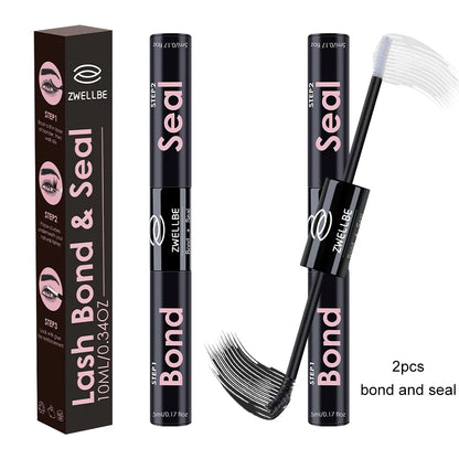 Lash Bond, Seal, and Remover Kit – Waterproof Cluster Eyelash Glue, Strong Hold, Fast Removal for DIY Extensions