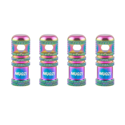 MUQZI 2/4PCS Presta Valve Caps with Core Remover — MTB Tubeless Tire Valve Stem Accessories