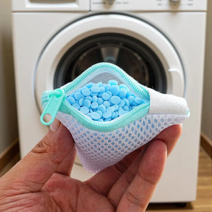 2PCS Zipper Laundry Bags for Socks & Small Items – Corner Design Mesh Laundry Wash Bags, Detergent Compatible
