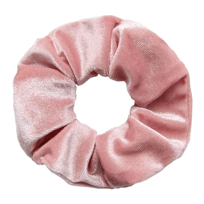 Vintage Velvet Hair Scrunchies for Women & Girls – Solid Color Ponytail Holder Elastic Hair Bands, Soft Fashion Hair Ties Accessories