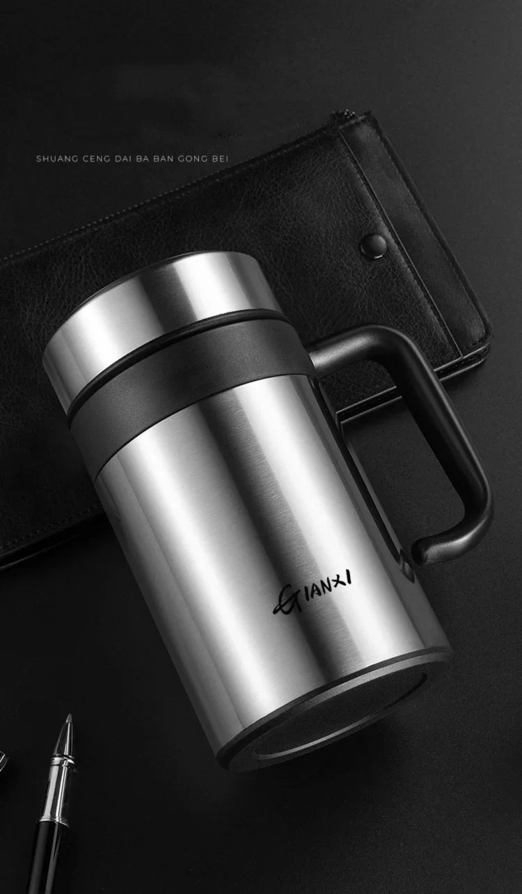 Large Capacity Stainless Steel Vacuum Flask Heat Preservation Insulated Household Cup