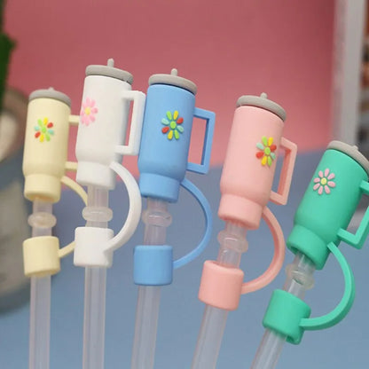5PCS Large 10mm Diameter Silicone Straw Caps: Leakproof Ice Bullock Accessories