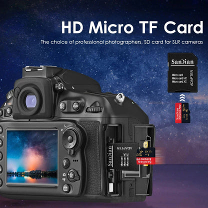 New High-Speed Class 10 Micro SD Memory Card: 1TB, 512GB, 256GB, 128GB, 64GB Options - Original TF Card with 100MB/s Transfer Speeds