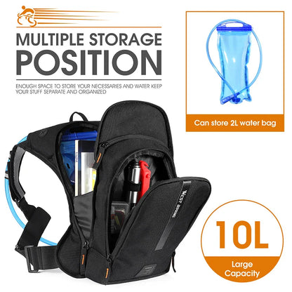 WEST BIKING 10L Ultralight Cycling Backpack – Ergonomic MTB & Road Bike Bag with Hydration Bladder for Hiking & Climbing
