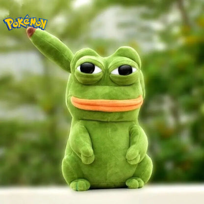 23cm Pikachu & Sad Frog Plush Toy – Kawaii Pokémon Cosplay Pillow Gift