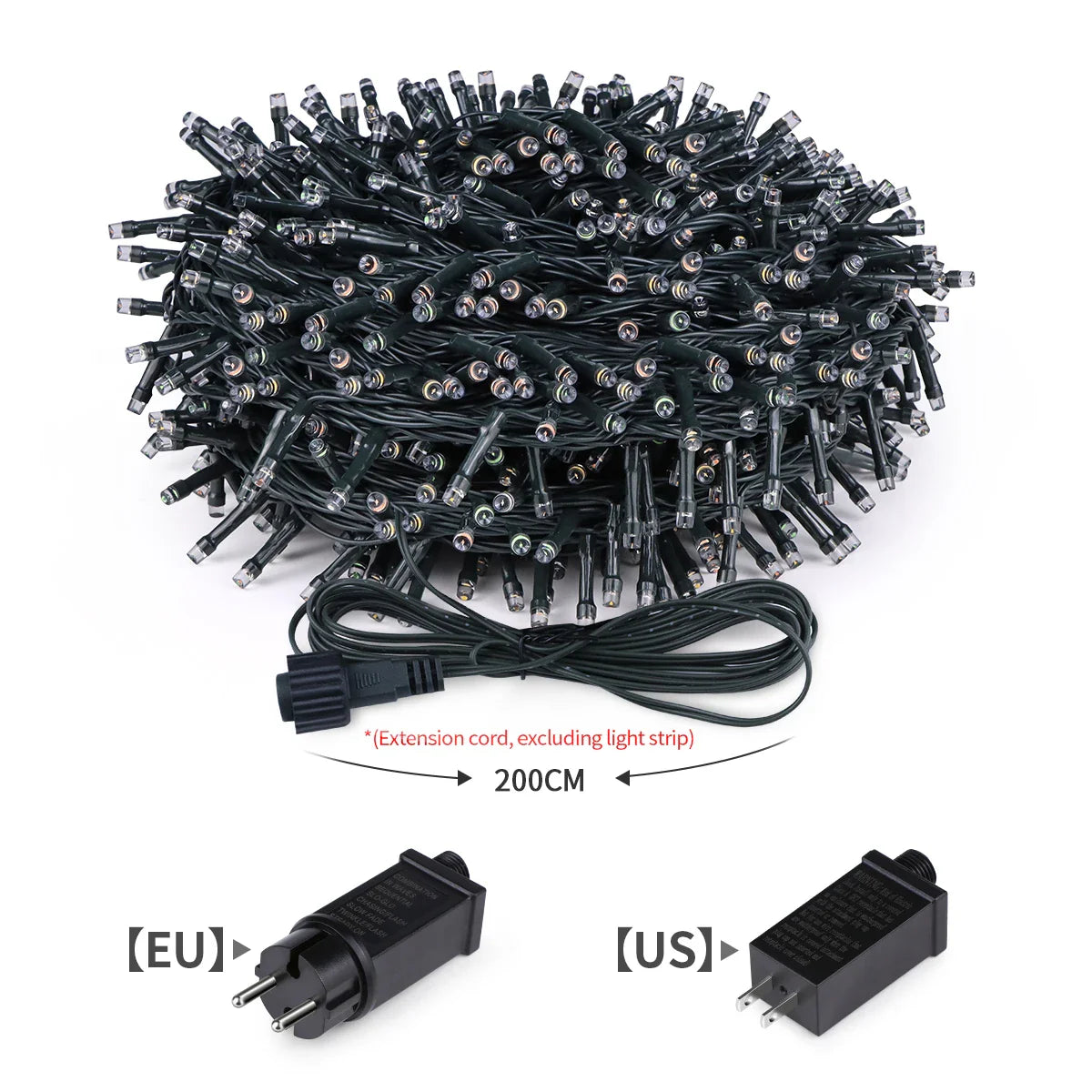 Outdoor LED String Lights — Waterproof Christmas & Fairy Garland for Garden, Home, and Holiday Party Decor