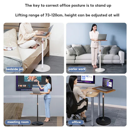 Adjustable Portable Laptop Stand – Ergonomic Notebook Holder for MacBook & Laptops, Foldable Vertical Office Desk Computer Riser