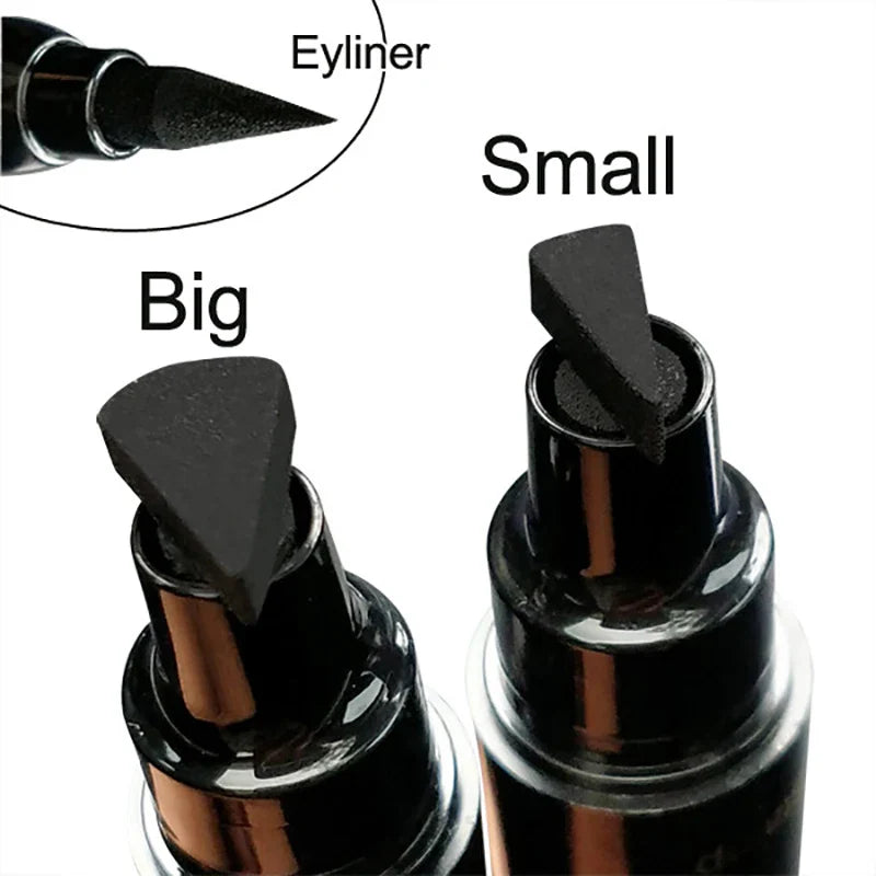 Big Seal Waterproof Liquid Eyeliner Pen – Fast-Dry Black Double-Ended Eye Liner Pencil Cosmetic