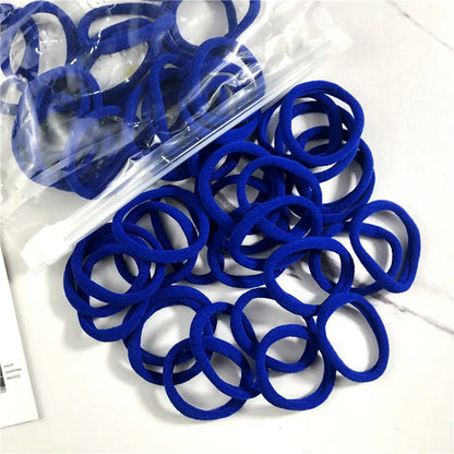 20/50PCS Hair Bands for Women & Girls - 4cm Elastic Rubber Ties, Simple Ponytail Holders & Hair Accessories