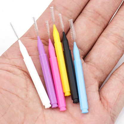 10/20/50PCS Mini Eyebrow & Lash Brushes – Disposable Bendable Brow Perm & Micro Eyelash Applicator Tools