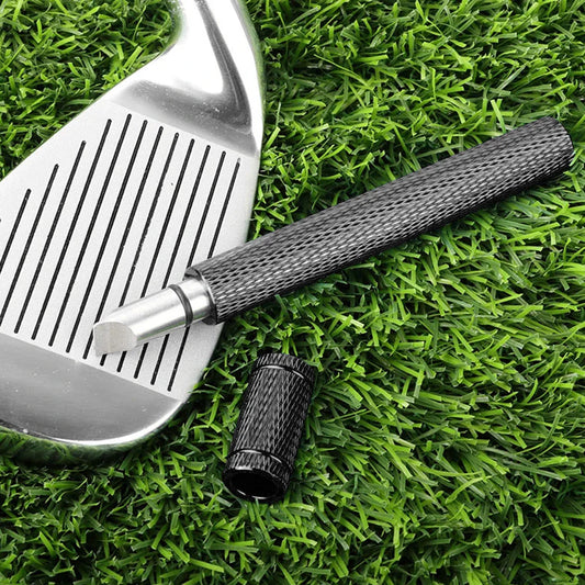 Golf Club Groove Sharpener – Stainless Steel Re-Grooving & Cleaning Tool for Wedges and Irons, U/V-Grooves