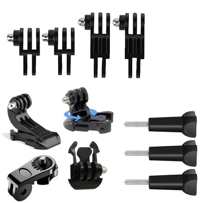 Universal Helmet Adhesive Mount Kit – Flat & Curved Sticky Mounts for GoPro 8–13, Insta360, DJI Osmo Action, AKASO & SJCAM