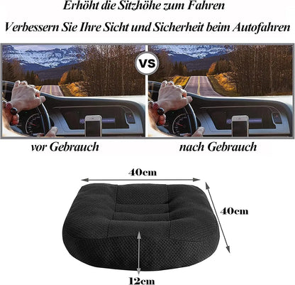 Height Boosting Ergonomic Seat Cushion – Portable, Breathable Comfort Foam for Added Support