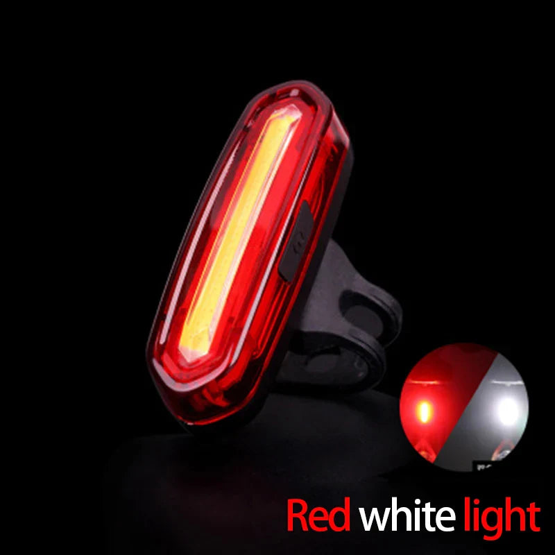 USB Rechargeable LED Bike Tail Light – Bright Rear Warning Lamp for Mountain & Road Cycling