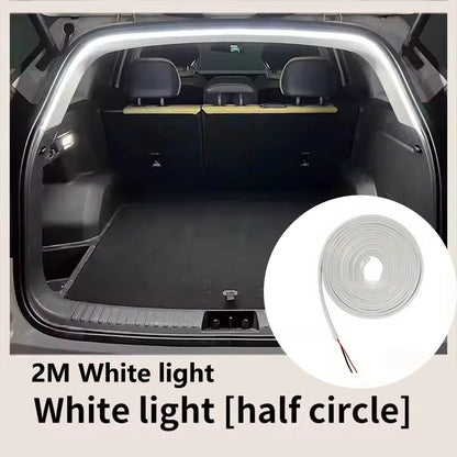 High Brightness Car Trunk LED Light Strip – Automatic Sensing Interior Ambient Tailgate Lighting, Wire-Free Installation