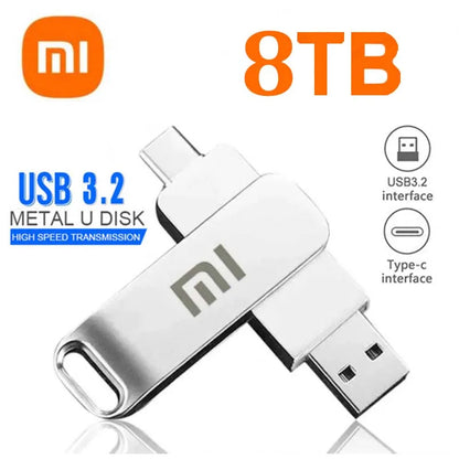 Xiaomi 16TB USB 3.2 Flash Drive — High-Speed Waterproof Type-C 2-in-1 Storage for Mobile & PC