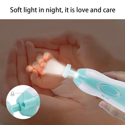 Baby Electric Nail Trimmer - Multifunctional Fingernail Cutter and Polisher Tool for Infant Manicure Care