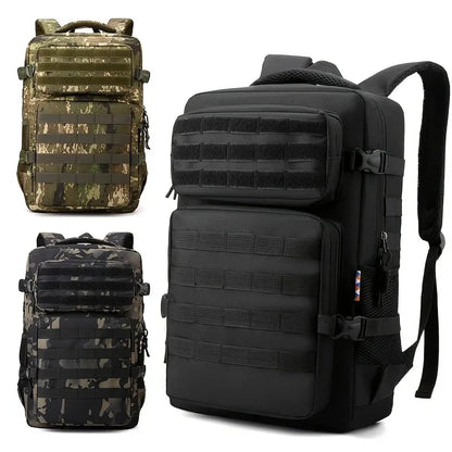 Men’s Tactical Camouflage Backpack – Large Capacity Multi-Layer Hiking & Camping Outdoor Sports Bag