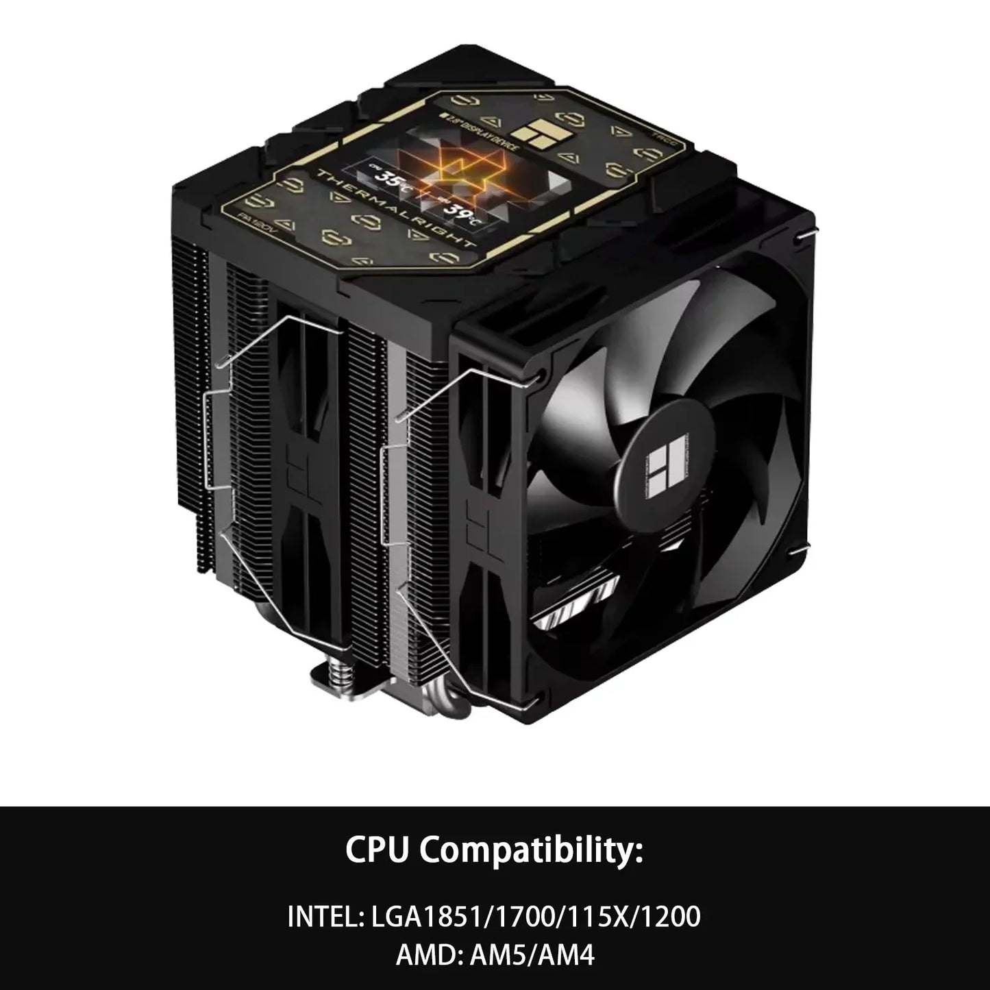 Thermalright Peerless Assassin 120 ARGB CPU Air Cooler – High Performance Dual Tower Cooler for Intel LGA1851/1700/1200/115X & AMD AM4/AM5 Black Edition